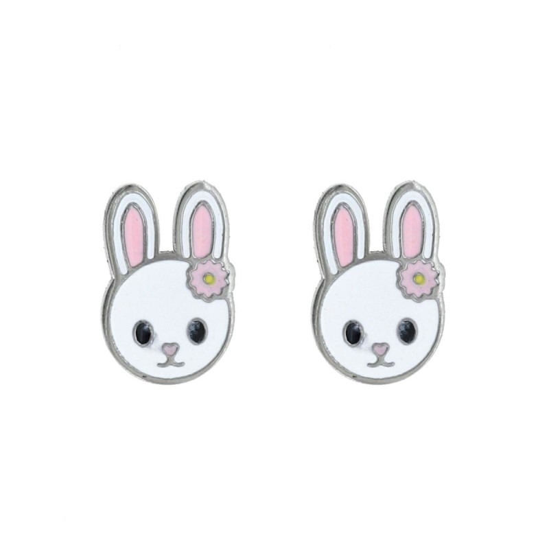 ORECCHINI BABY CONIGLIETTO MM 11 IN ACCIAIO