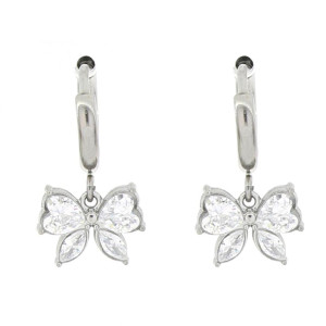 ORECCHINI "ADANA" BOCCOLA CON FIOCCO IN ACCIAIO