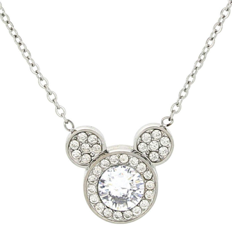 COLLANA "ADANA" CM 40+5 CON ZIRCONI IN ACCIAIO MM 11