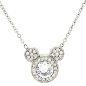 COLLANA "ADANA" CM 40+5 CON ZIRCONI IN ACCIAIO MM 11