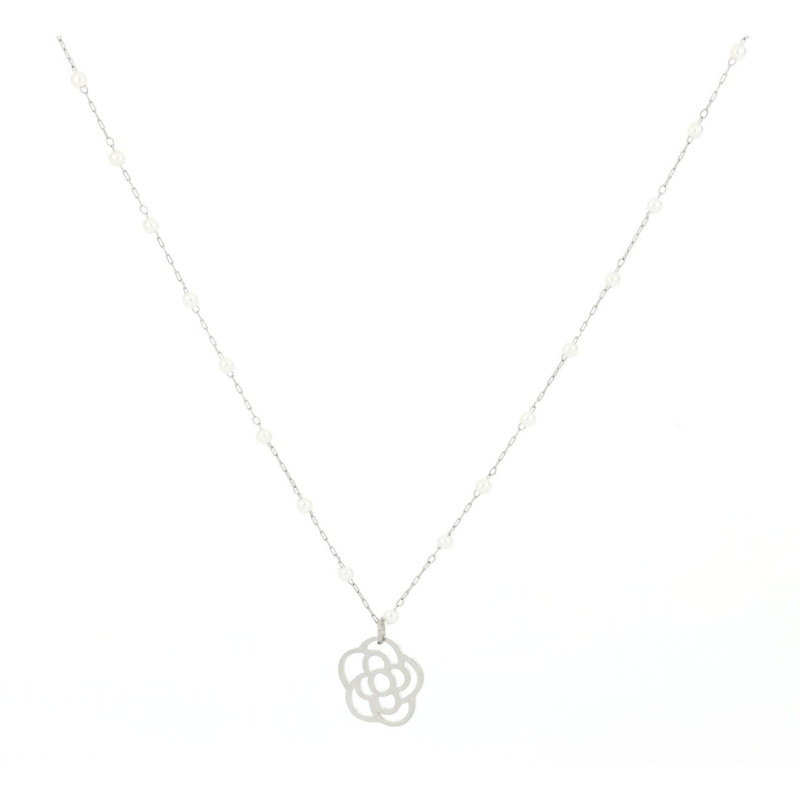 COLLANA AFRODITE CON CATENA CM 82 IN ACCIAIO