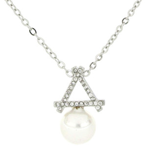 COLLANA "ADANA" CM 39+5 CON ZIRCONI IN ACCIAIO MM 17