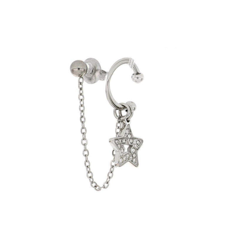 ORECCHINI EAR CUFF IN ACCIAIO