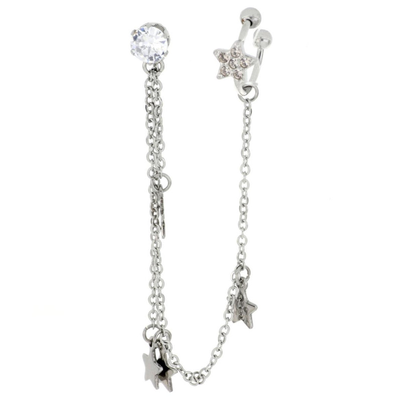 ORECCHINI EAR CUFF IN ACCIAIO