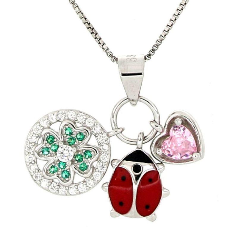 PENDENTE PORTAFORTUNA IN ARGENTO 925