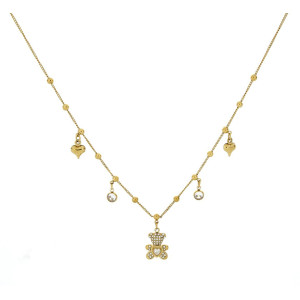 COLLANA CM 41+5 AFRODITE IN ACCIAIO MM 15