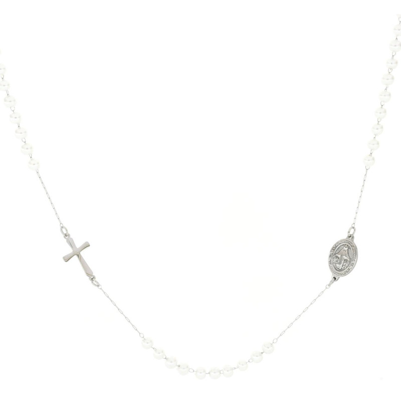COLLANA ROSARIO CM 50 IN ACCIAIO