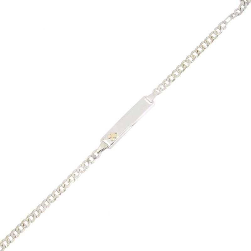 BRACCIALE CM 16 MM 5 BABY IN ARGENTO E ORO