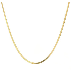 COLLANA CM 40+5 SNAKE IN ACCIAIO MM 3