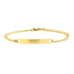 BRACCIALE CM 19+5 UOMO IN ACCIAIO MM 4
