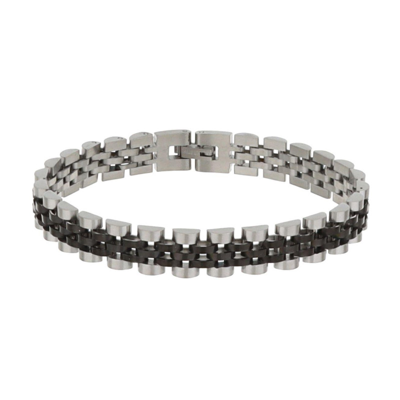 BRACCIALE UOMO IN ACCIAIO MAGLIA ROLEX