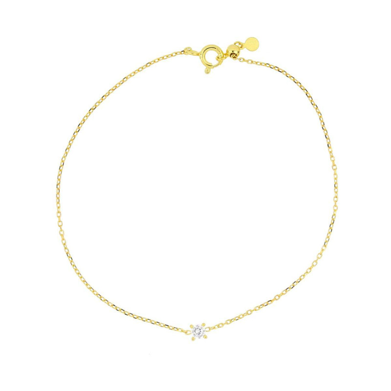 BRACCIALE CM 19 PUNTI LUCE MM 3 IN ARGENTO 925