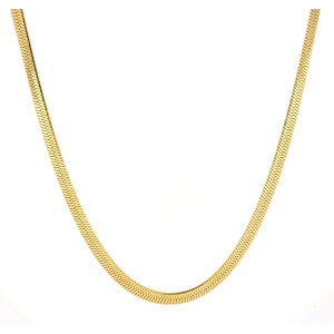 COLLANA CM 40+5 SNAKE IN ACCIAIO MM 5