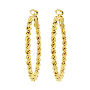 ORECCHINI CERCHIO ACCIAIO MM 40