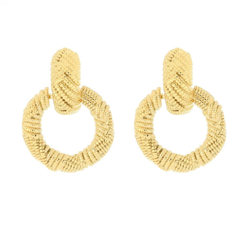 ORECCHINI CIRCE IN ACCIAIO MM 42X32