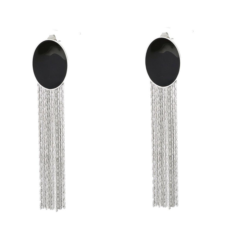 ORECCHINI CIRCE IN ACCIAIO CM 1X6