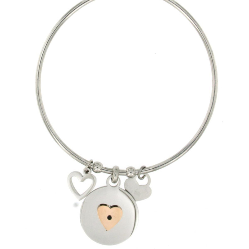BRACCIALE "PENSIERO" IN ACCIAIO