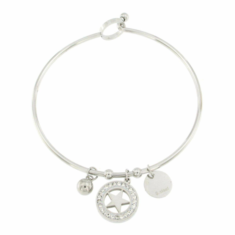 BRACCIALE "PENSIERO" IN ACCIAIO STELLA