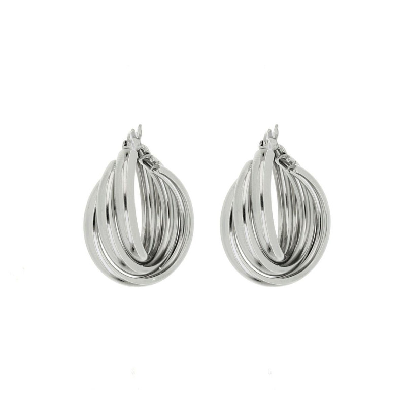 ORECCHINI CIRCE IN ACCIAIO MM 27