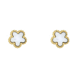 ORECCHINI CALLIOPE IN ACCIAIO FIORE MM 9