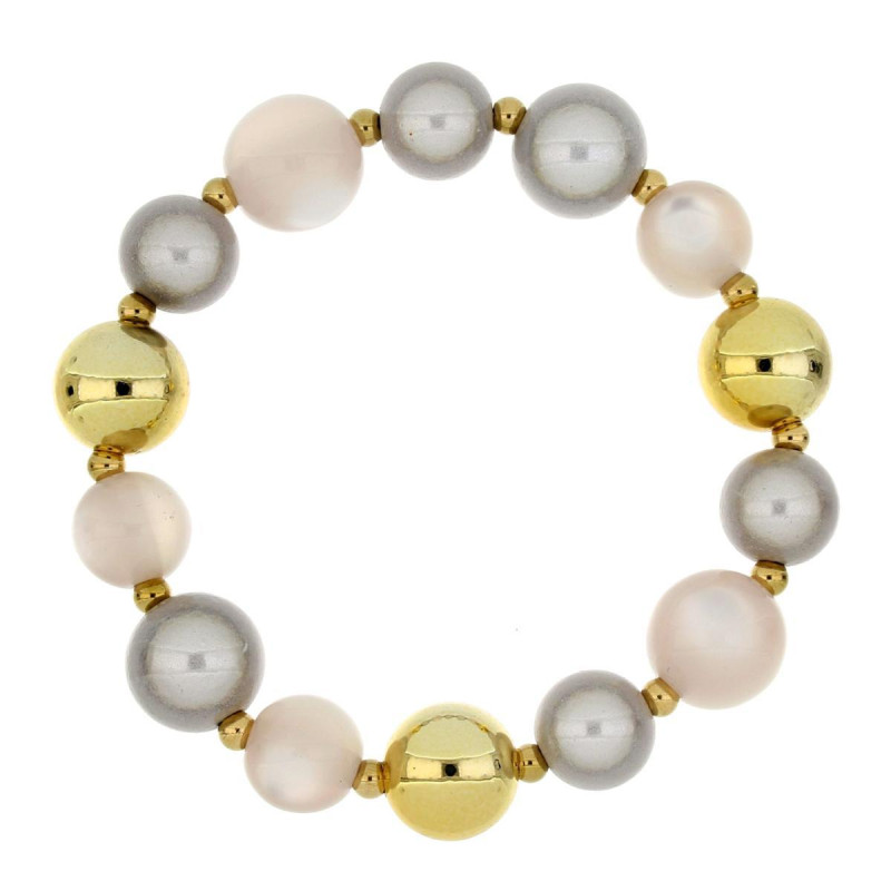 BRACCIALE FLORA  IN ACCIAIO MM 14