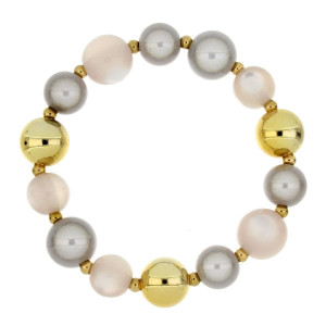 BRACCIALE FLORA  IN ACCIAIO MM 14