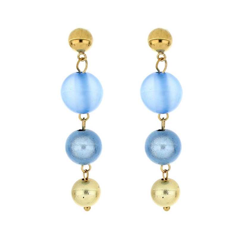 ORECCHINO FLORA CM 6  IN ACCIAIO