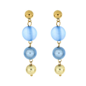 ORECCHINO FLORA CM 6  IN ACCIAIO