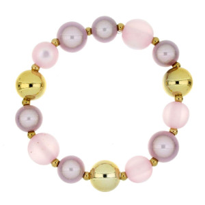 BRACCIALE FLORA  IN ACCIAIO MM 14