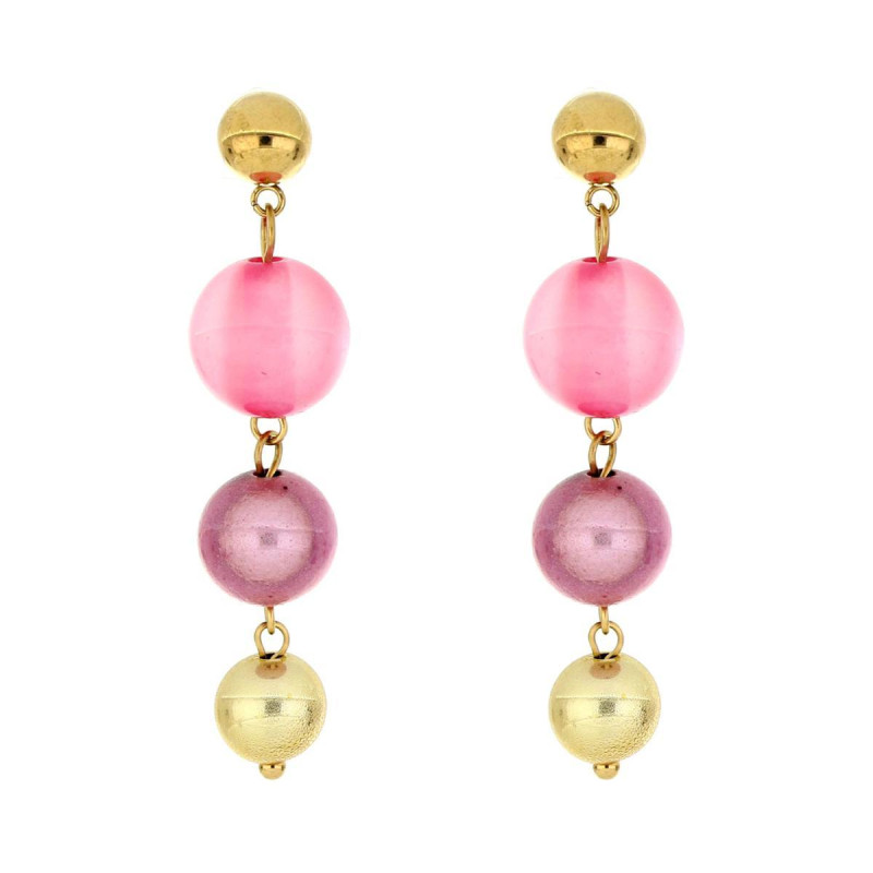 ORECCHINO FLORA CM 6  IN ACCIAIO