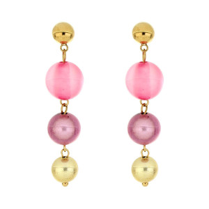 ORECCHINO FLORA CM 6  IN ACCIAIO