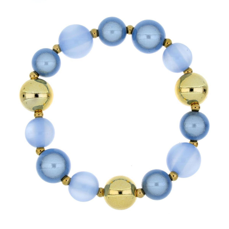 BRACCIALE FLORA  IN ACCIAIO MM 14