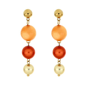 ORECCHINO FLORA CM 6  IN ACCIAIO