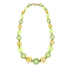 COLLANA FLORA CM 41+5  IN ACCIAIO