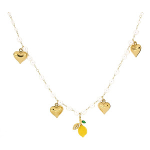 COLLANA "AMALFI" CM 40+4 IN ACCIAIO