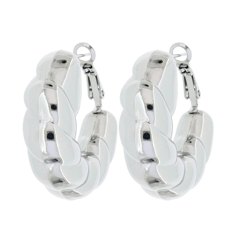 ORECCHINI CERCHIO ACCIAIO MM 33