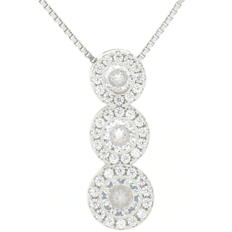 PENDENTE MM 18 DEGRADE' IN ARGENTO 925