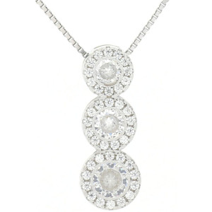 PENDENTE MM 18 DEGRADE' IN ARGENTO 925