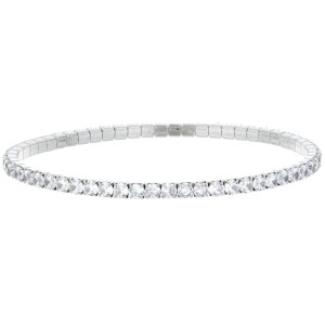 BRACCIALE TENNIS A MOLLA MM 3 IN ACCIAIO