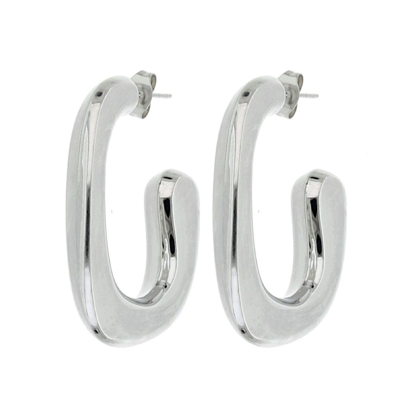 ORECCHINI CIRCE IN ACCIAIO MM 37