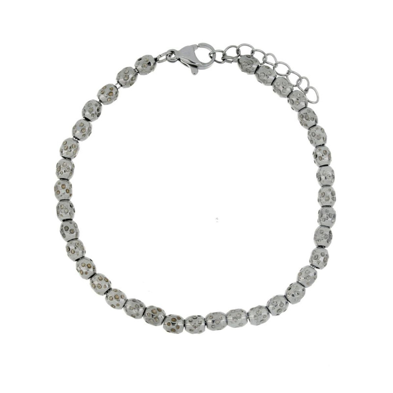 BRACCIALE CM 17+4 TYCHE IN ACCIAIO MM 4