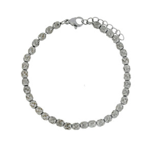BRACCIALE CM 17+4 TYCHE IN ACCIAIO MM 4