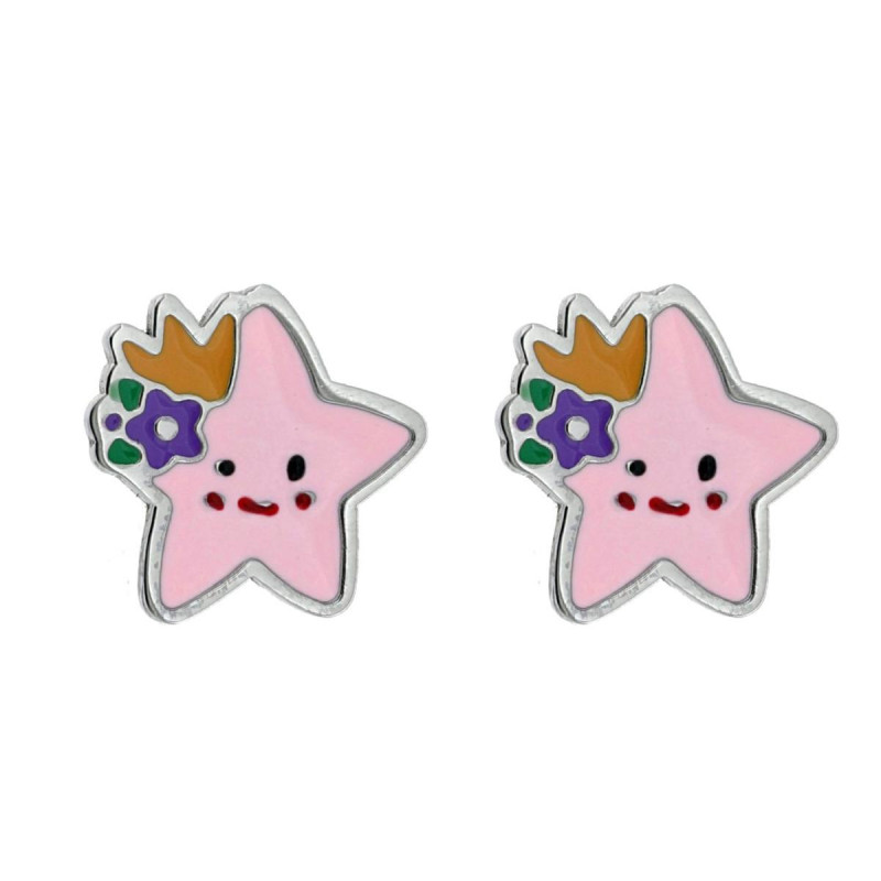 ORECCHINI BABY STELLA MM 10 IN ACCIAIO