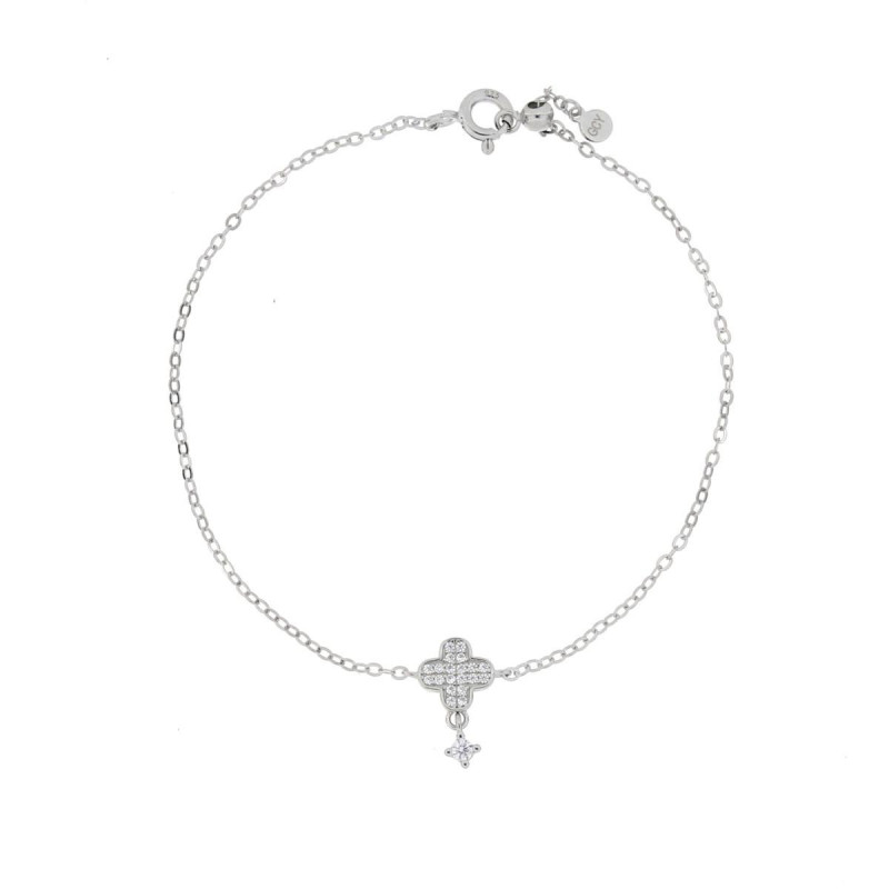 BRACCIALE PAVE' IN ARGENTO 925