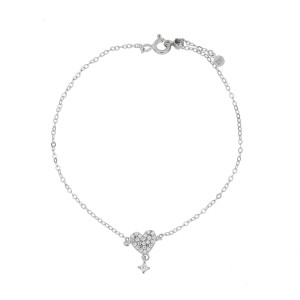 BRACCIALE PAVE' IN ARGENTO 925