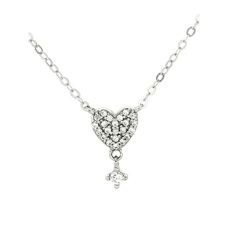 PENDENTE PAVE' IN ARGENTO 925