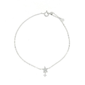 BRACCIALE PAVE' IN ARGENTO 925