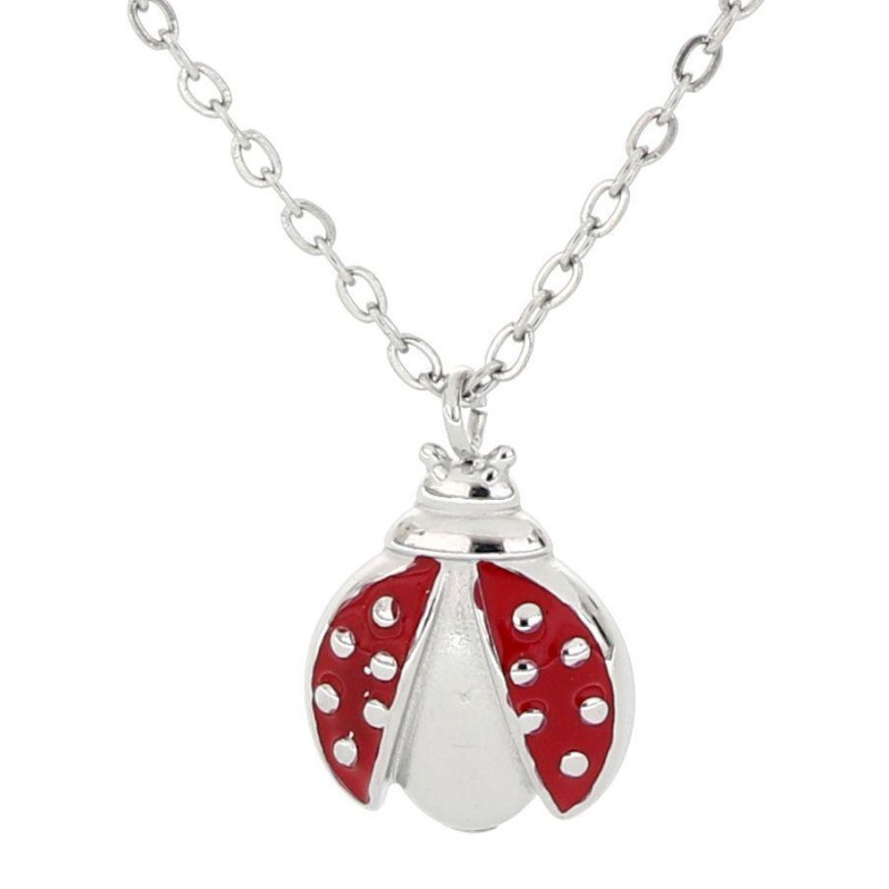 PENDENTE PORTAFORTUNA CON CATENA IN ACCIAO