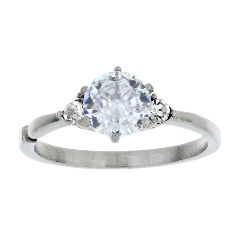 ANELLO PUNTO LUCE MM 8 IN ACCIAIO