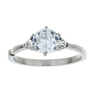 ANELLO PUNTO LUCE MM 8 IN ACCIAIO